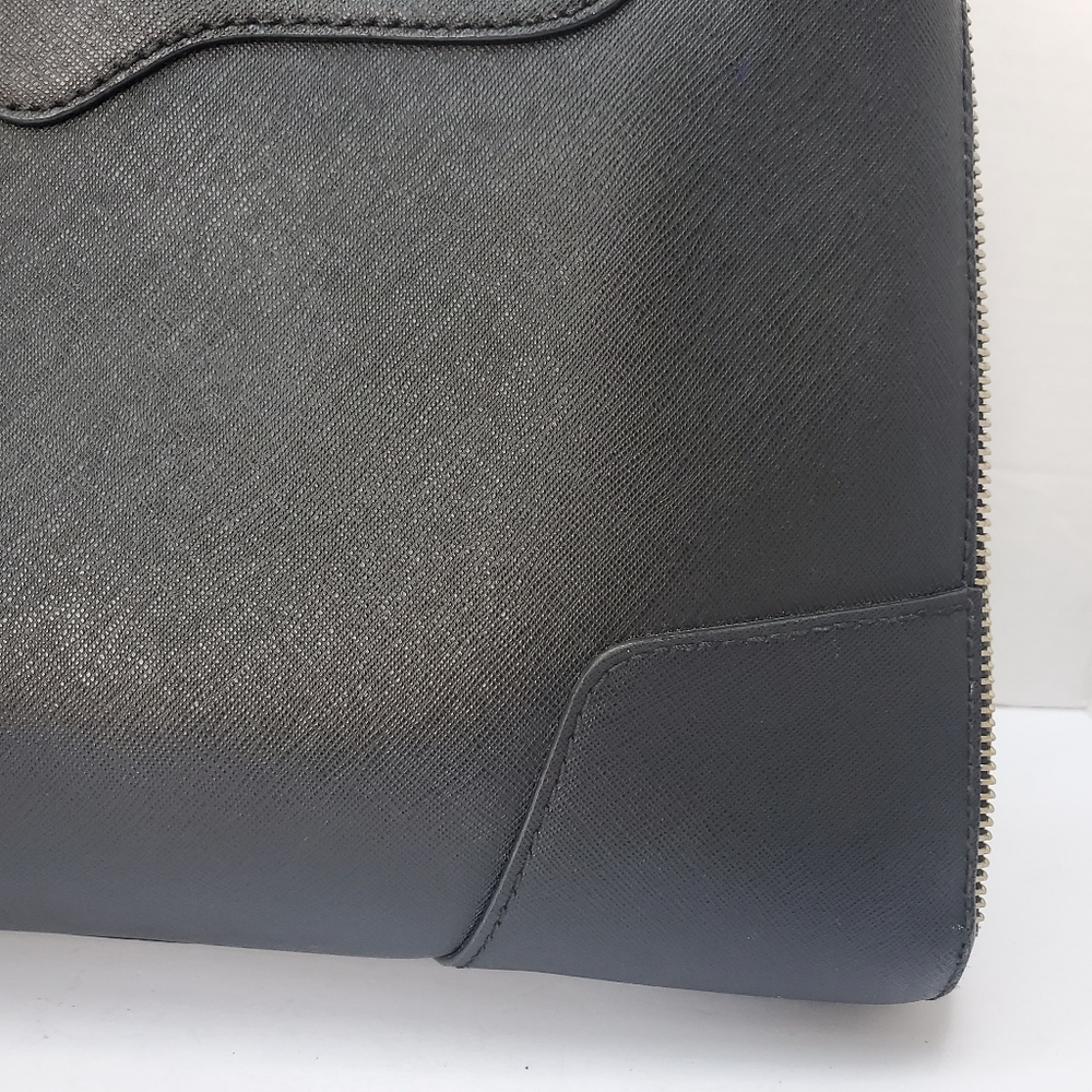 Rebecca Minkoff Leather Regan Bedford Black Gold Amorous Satchel Shoulder Bag - Picture 3 of 12